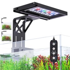 Clip On Aquarium Light for Plants-24/7 Cycle Fish Tank Light with Timer, Full...