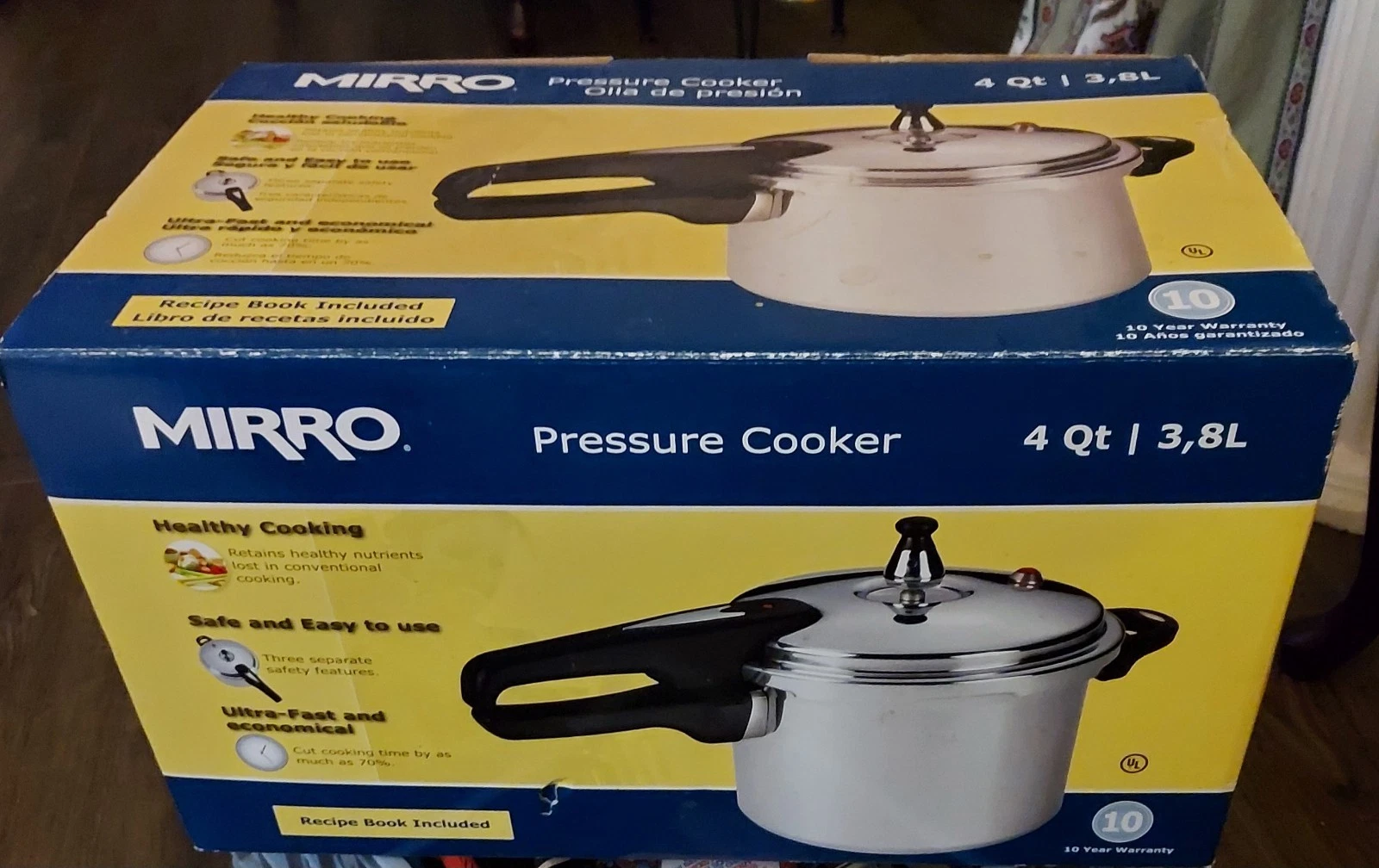 4 Quart Mirro Pressure Cooker + Instruction Manual New In Box