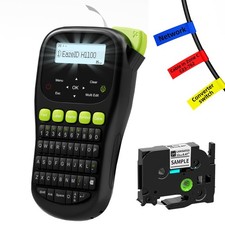 Industrial Label Maker Machine with-Tape Waterproof, Portable Cable Label Maker