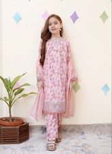 Paksiatni Indian Little Girl 3pc Kameeze Shalwar 13-14years Old