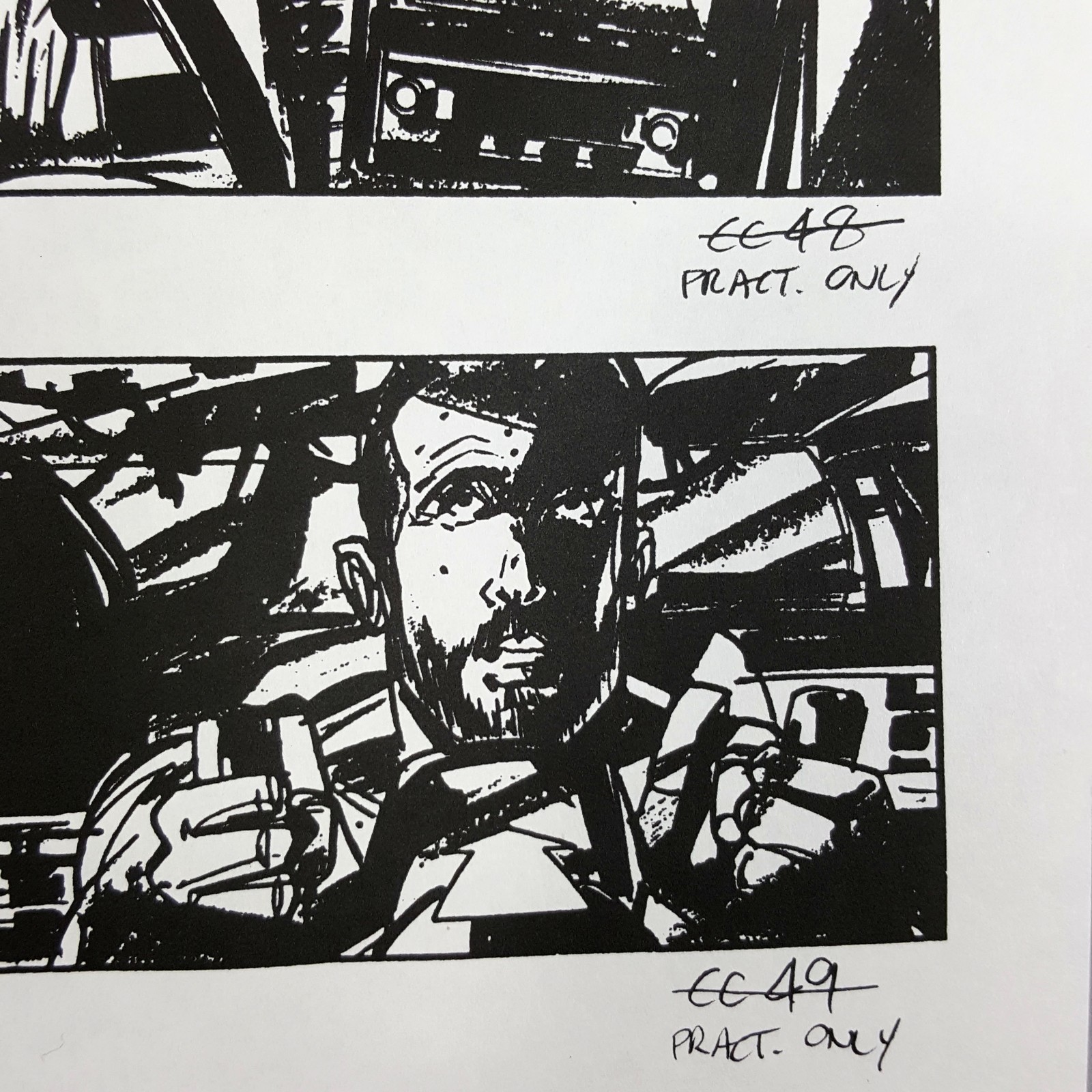 Image 18 of The Fifth Element - Production Used Storyboard, Cab Chase 156-156 , COA