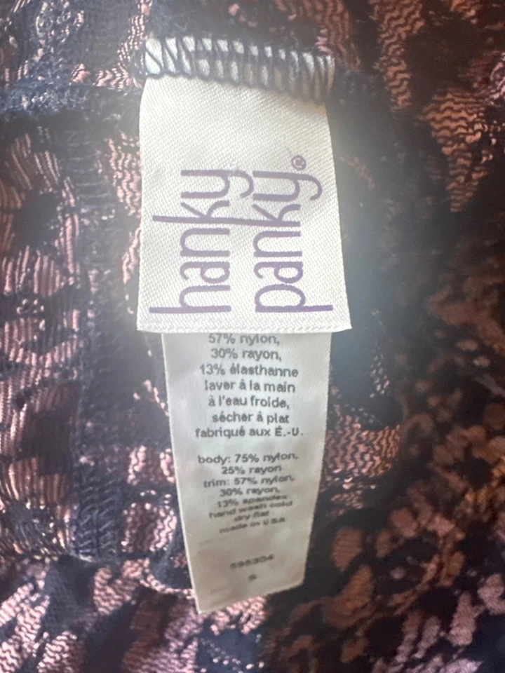 Vestido Hanky Panky Encaje Chemise Talla Pequeña Azul Púrpura Floral Elastizado Foto 4 de 4