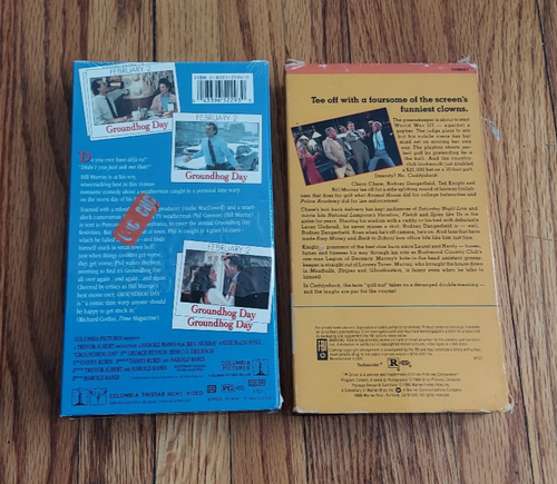 VHS GROUNDHOG DAY + CADDYSHACK BILL MURRAY CHEVY CHASE - Bild 2 von 3