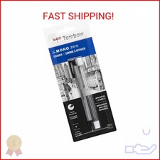 Tombow 57315 MONO Zero Eraser and Refill Value Pack, Round 2.3mm. Precision Tip