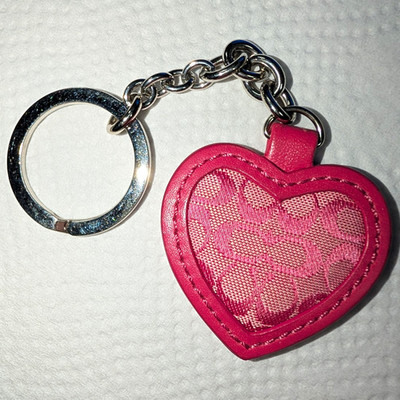Coach Y2K Coach Keychain In Pink