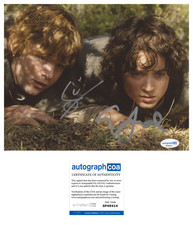 Elijah Wood & Sean Astin ‘Lord Of The Rings’ Signed 8x10 Photo ACOA