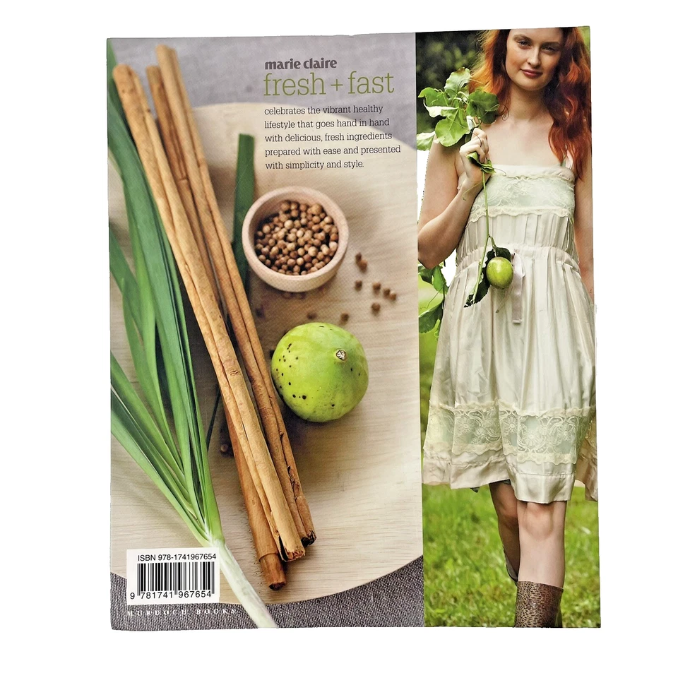Marie Claire Fresh + Fast Cookbook Paperback Book Delicious Healthy Food VGC - image 2 of 4