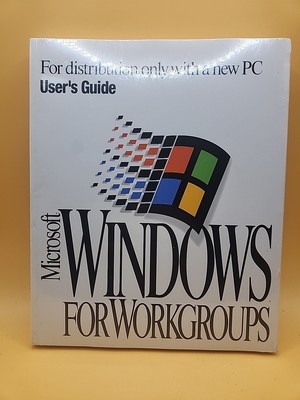Original Microsoft Windows For Workgroups Users Guide New Sealed 