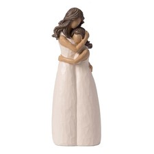 Resin Mother Daughter Figurines, Hugging Mother and Daughter Figurine Statues...