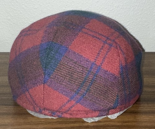 Vintage Kangol Marlborough St Andrews Old Course karierte Wollmütze Cabbie Herren L. - Bild 3 von 14