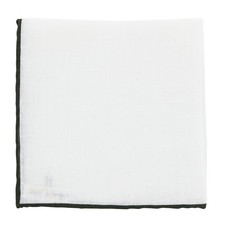 Fiori Di Lusso White Geometric Pocket Square - 12" x 12" FL726173