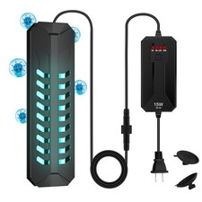 TAISHAN Aquarium Clean Light  15 W Submersible Light with Timer,Double Tube