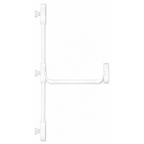 Serrure antipanique barre 3 points Fapim blanc 9016 pour porte d'issue de secours