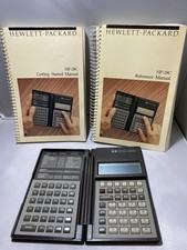 Vintage Hewlett Packard 28C Calculator Tested Working 2 Manuals