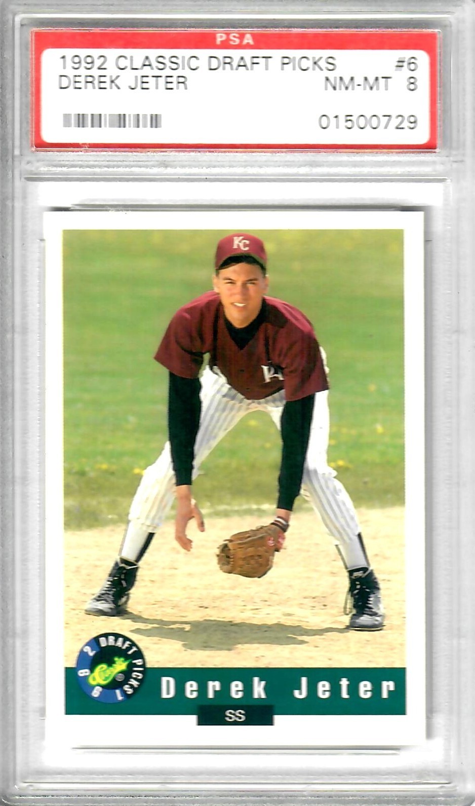 1992 Classic Draft Picks Derek Jeter #6 PSA 8 YANKEES HOF