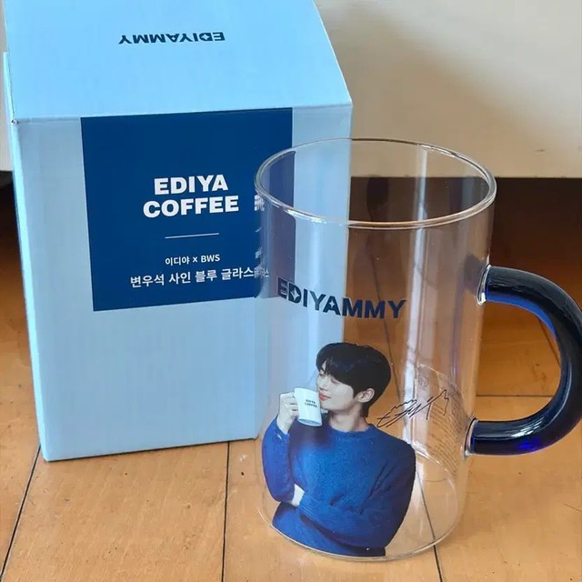 Ediya Coffee Signed Mug by Byun Woo-suk New