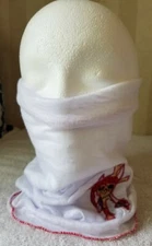 Face Neck Gaiter Mask Adult Unisex White Pirate Headwear Du Rag Buff Tube Scarf