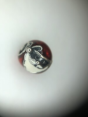 Genuine Pandora Sterling Silver Jolly Santa Charm Christmas ALE #791405ENMX Xmas