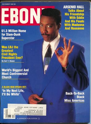 MAG: Ebony 12/1990-Arsenio Hall-MC Hammer-LBJ Greatest Civil Rights President...