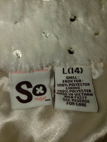 Fluffy Elegant size 14 Vest For Girls - Picture 2 of 2