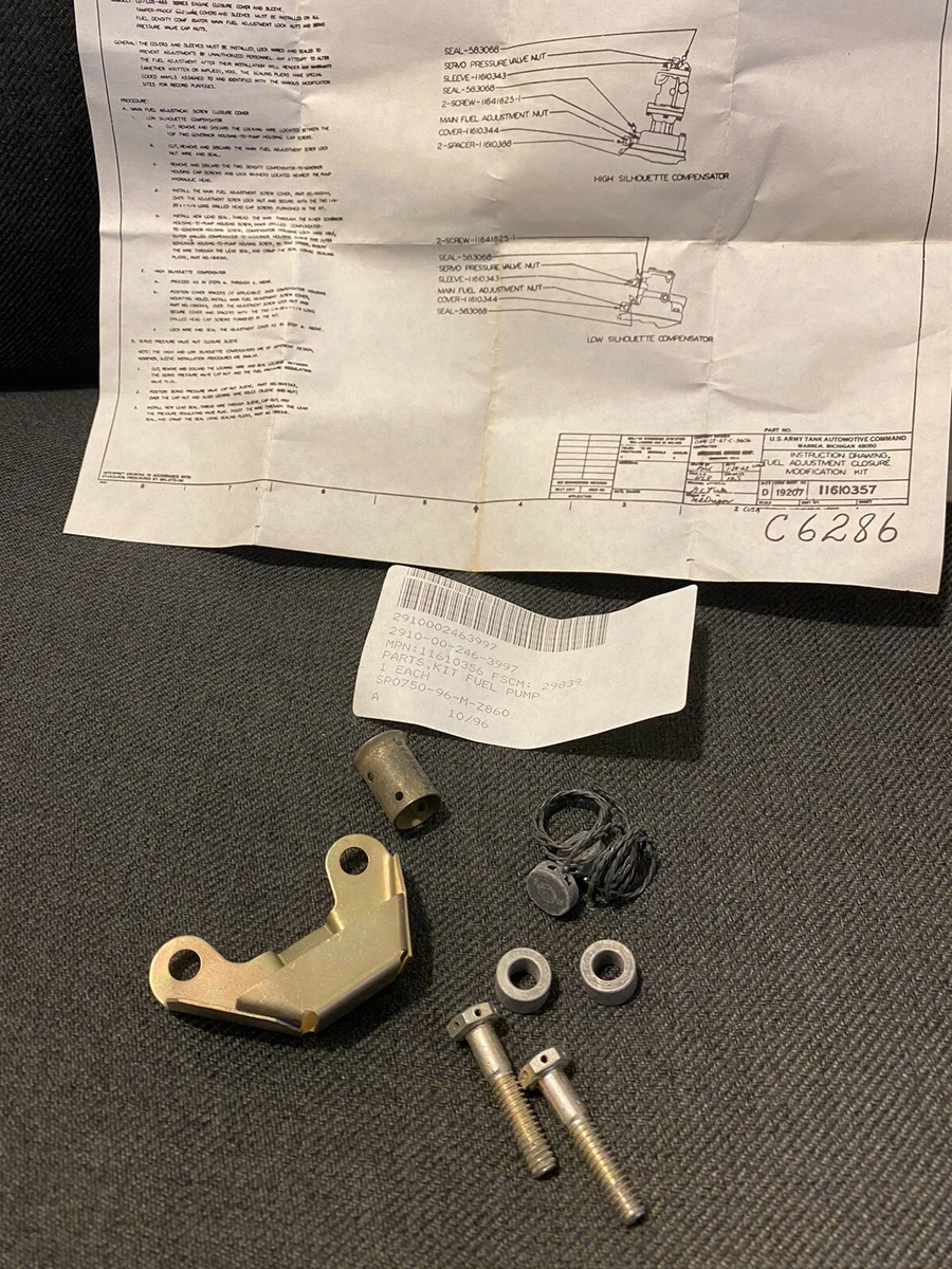 NOS M35 M35A2 M54A2 M55A2 PARTS KIT FUEL PUMP 11610356 | eBay