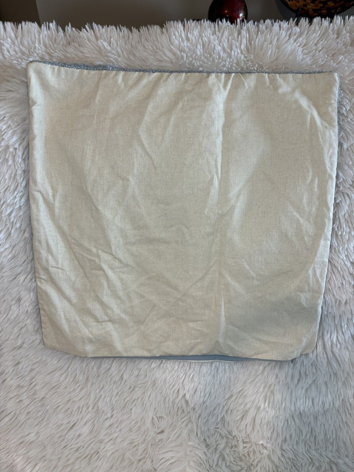 Pottery Barn Boucle Pillow CoverChambray Blue 20x20 eBay