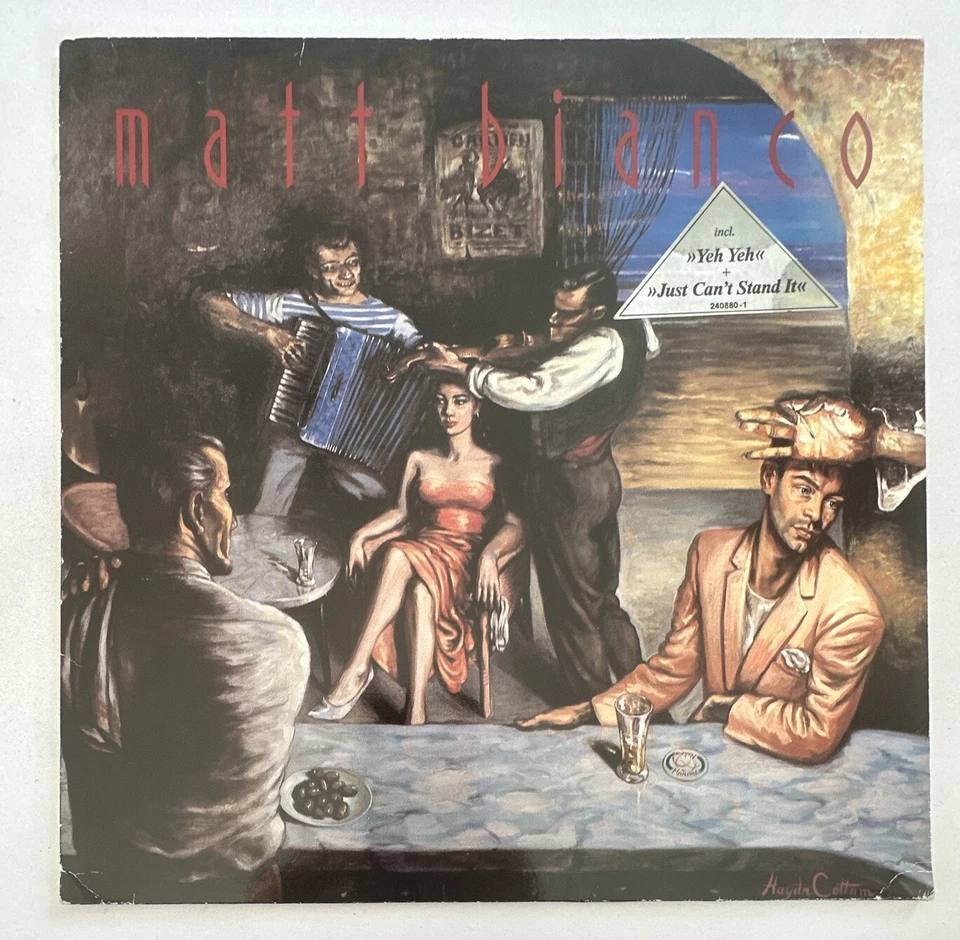 Matt Bianco - Self Titled Lp Vinyl Record WEA Records EX / VG Condition - Image 2 of 4