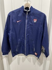 VTG/ULTRA RARE Nike USMNT SOCCER WIND/WATER PROOF STORM HVYWGHT JACKET SZ LG
