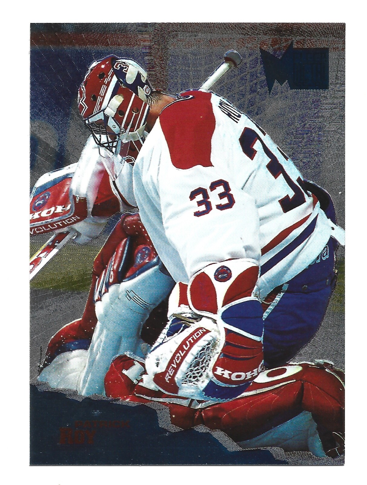 1995-96 Fleer Metal #78 Patrick Roy Montreal Canadiens Hockey Card