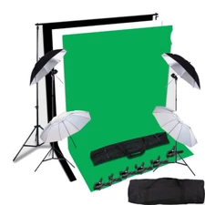 Kshioe 27 Piece Photography Videography Studio Backdrop Lighting Kit