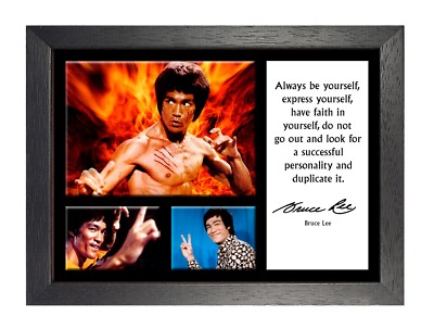 Bruce Lee 10 Change People Poster Schauspieler Film Motivation Hongkong Zitat Foto