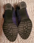 WOMEN'S BLUE SUEDE 2 1/2" HEELS SIZE 8M CLOSED TOE SHOES - PRE OWNED — photo 4
