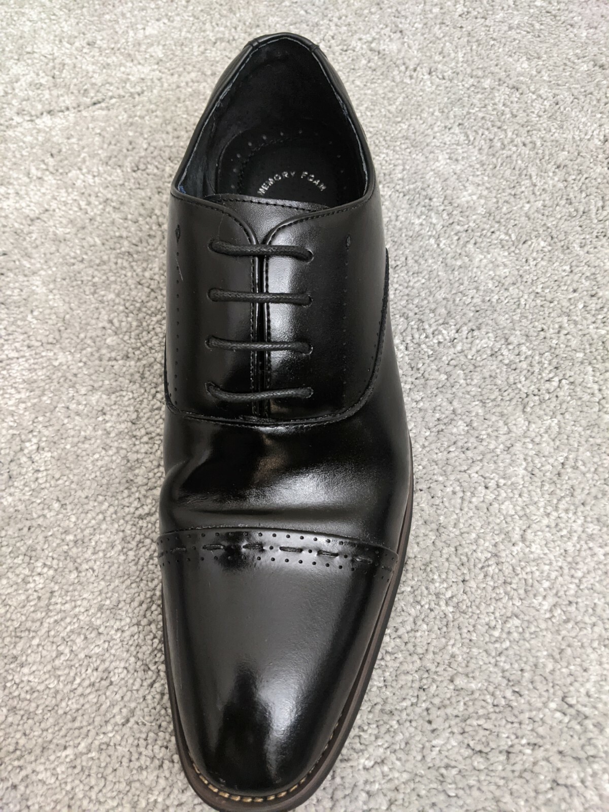 Barris Cap Toe Leather Oxfords Size 