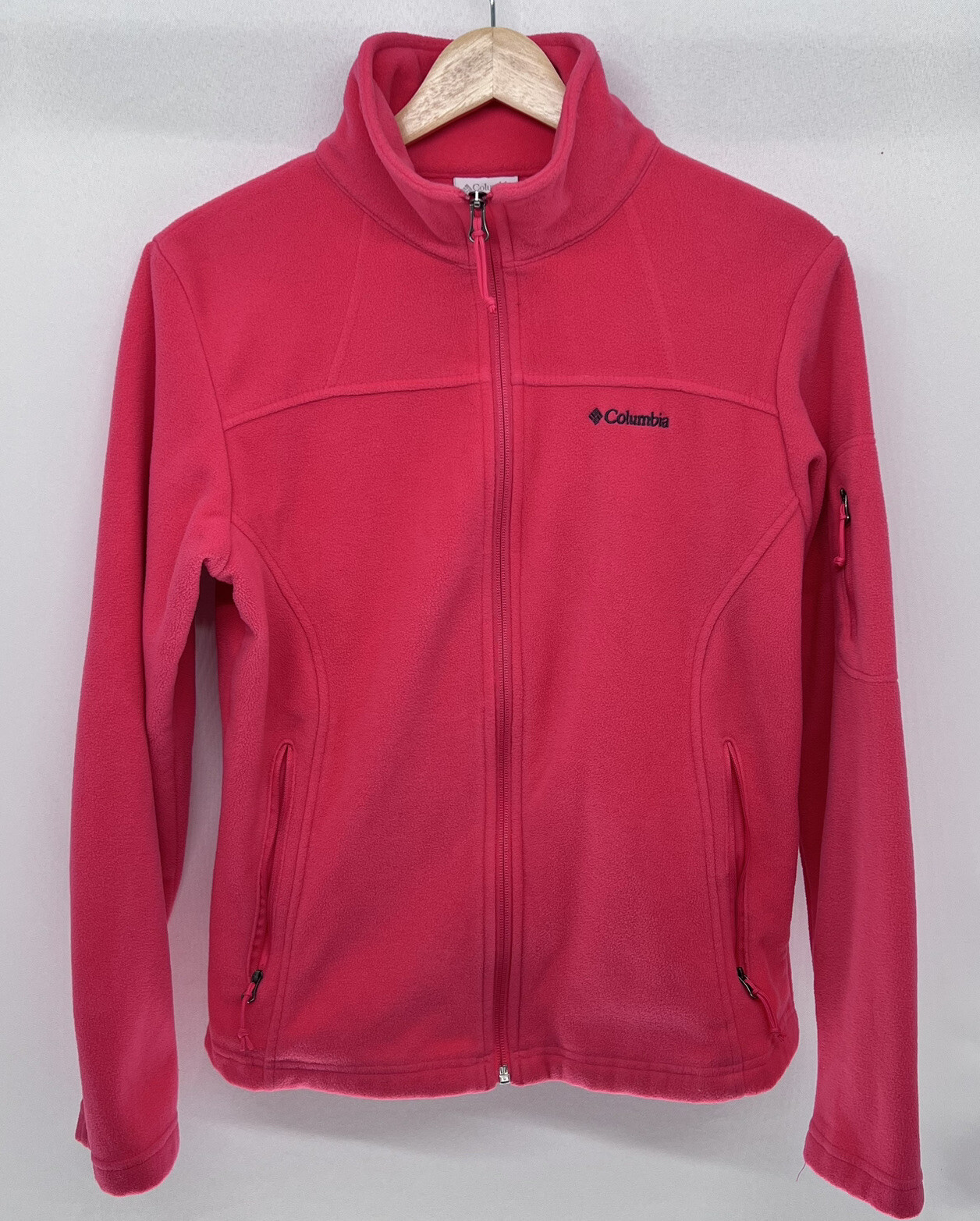 Columbia Women’s Size Medium Long Sleeve Pink Fleece Full Zip Jacket
