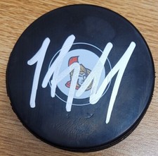 Autographed CODY GOLOUBEF  Ottawa Senators Hockey Puck - w / COA
