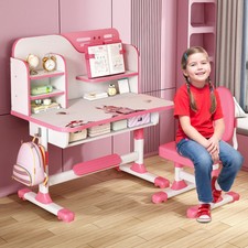 Set sedie scrivania studio bambini scrivania ripiani cassetto tavolo arredo
