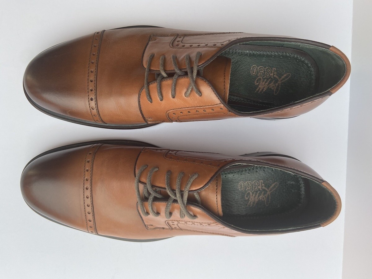 J&M Est. 1850 Brown Leather Wingtip Oxford Shoes Mens 12M | eBay display picture 1