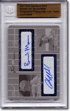 Brandon Morrow * Adam Miller * Autograph Rookie Auto Plate BGS 1/1