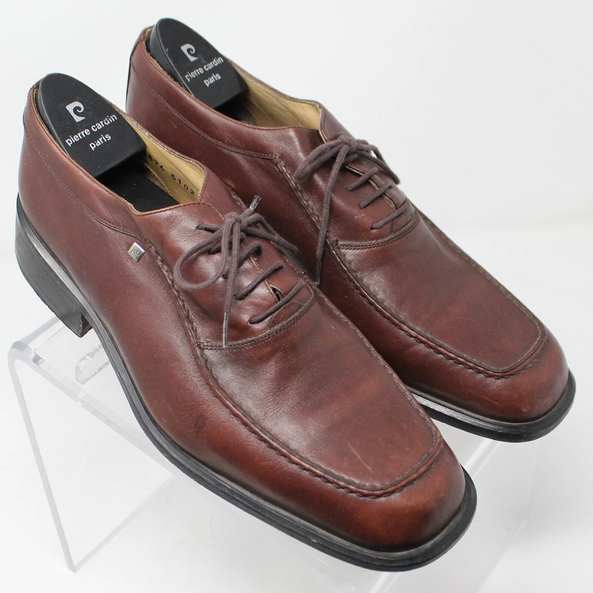 Pierre Cardin Leather Upper Brown Dress Shoes for Men for 