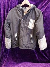 Posh&posh Quilted Jacket Brown/cream Size 14 Pre-worn Ag4