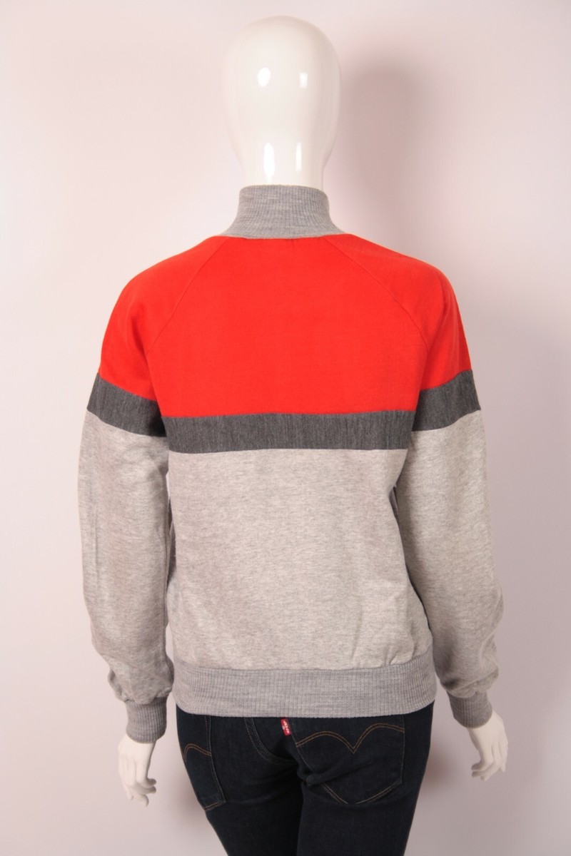 Vintage 70s Adidas Ventex Track top Jacket Red Gray made in Vintage 70s Adidas Ventex Track top Jacket Red Gray made in