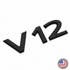 Mercedes-maybach V12 Turbo Amg Fender Emblem Nameplate Badge Sport Gloss Black Mercedes-maybach V12 Turbo Amg Fender Emblem Nameplate Badge Sport Gloss Black