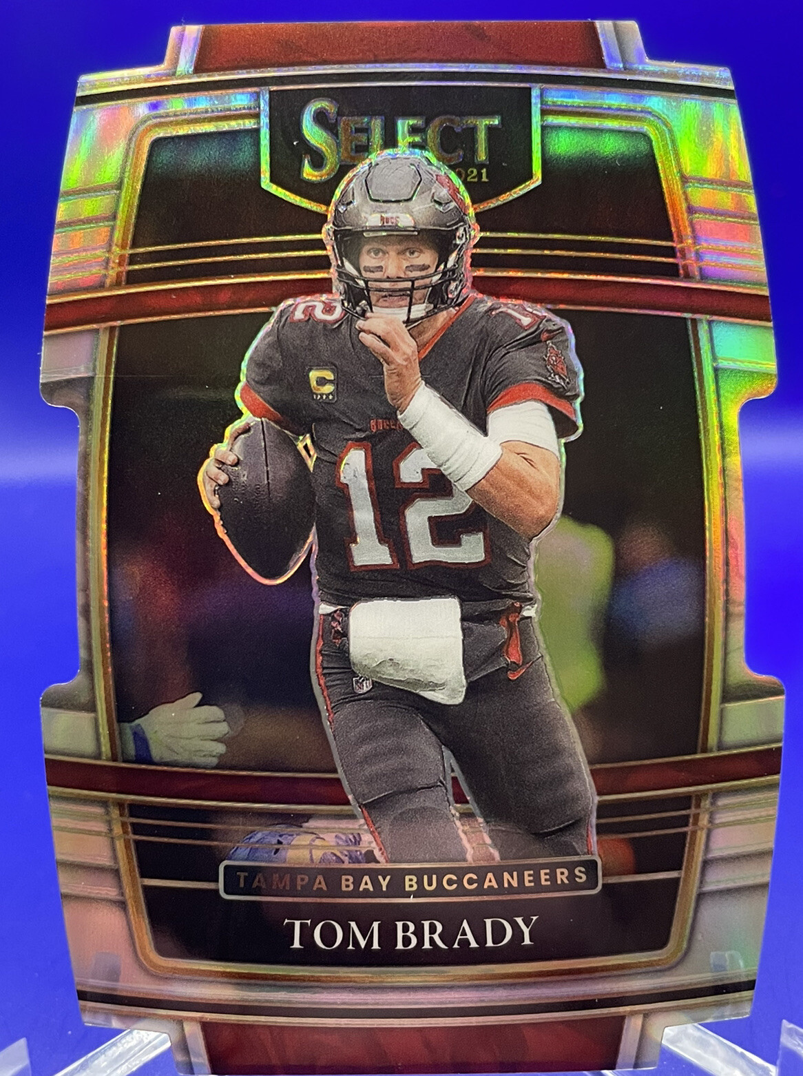 2021 Select Tom Brady Concourse Die-Cut Silver Prizm #1 Buccaneers