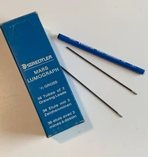 STAEDTLER MARS Lumograph H -  1/2 gross 36 tubes of 2 drawing leads - NEW
