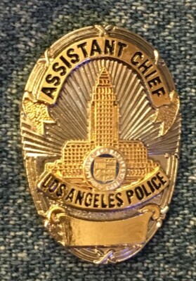 LAPD Mini Lapel Pin ~ Assistant Chief ~ 80's vintage by Gift