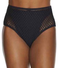 Pour Moi BLACK Sahara High Waisted Control Brief, US Medium, UK 12