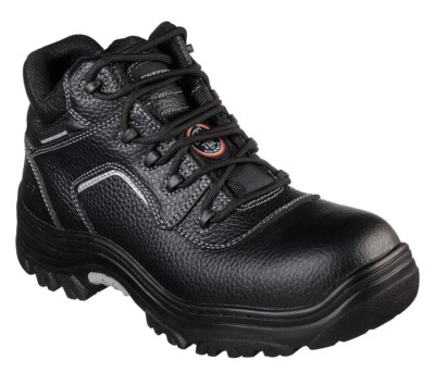 Skechers Z19119 Mens Black Leather Work Burgin-Sosder Boots  display picture 3