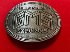 Build America - Expo 2015 letters GMS Vintage belt buckle