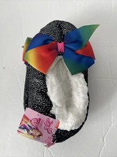 JoJo Siwa Fuzzy Babba Slippers Girls S/M (Size 8-13)