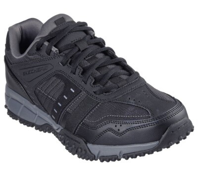 ずー Skechers Men Shoes Black Sport Trail Walk Comfort Memory Foam